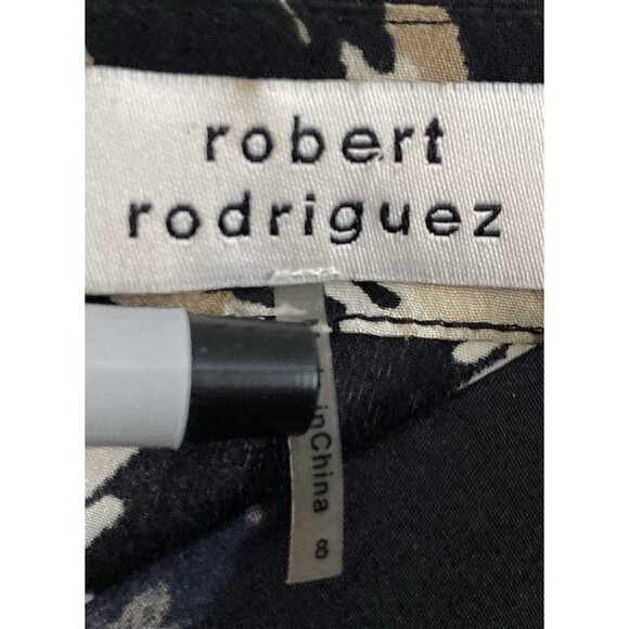 Robert Rodriquez Silk Animal Print Asymmetrical Dress 8 Women’s - Picture 7 of 14